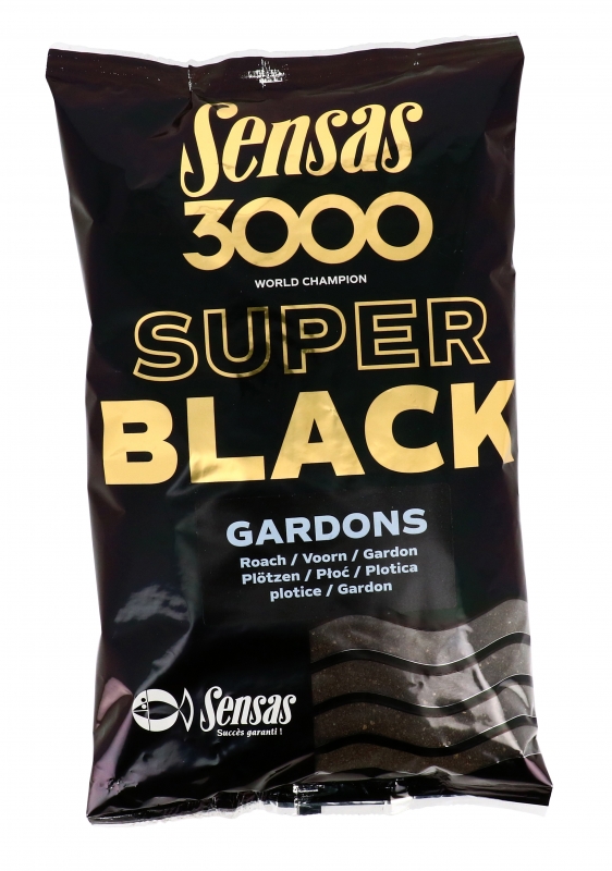 SENSAS 3000 SUPER BLACK GARDONS - schwarzes Rotaugenfutter  1kg