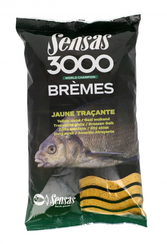 SENSAS 3000  BREMES JAUNE - Brassenfutter Gelb  1kg     
